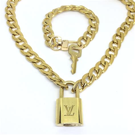 louis vuitton lock necklace.|authentic louis vuitton lock.